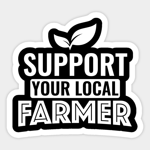 Support Local Farmer - Organic Farming Gift Sticker by biNutz